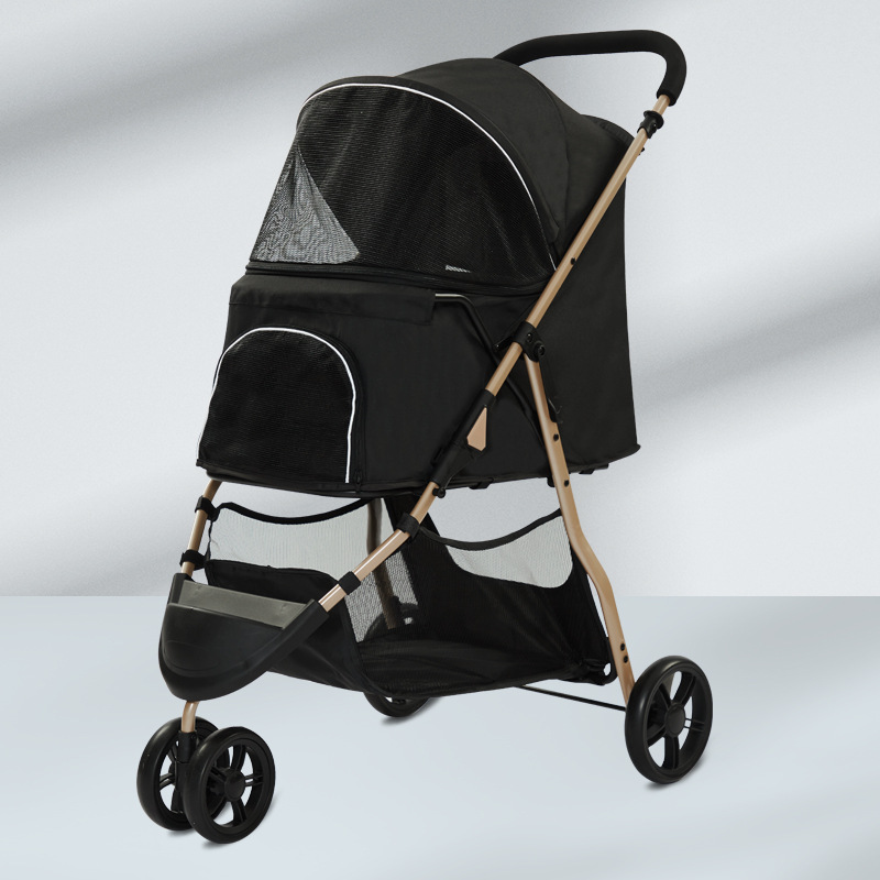 Shock-Absorbing Pet Stroller Wheels