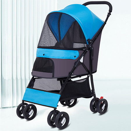 Durable Pet Stroller: Safe & Portable Comfort