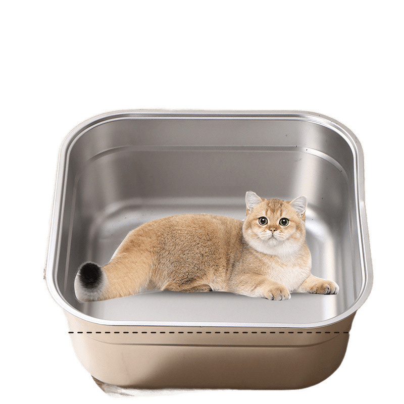 Stainless Steel Cat Litter Box