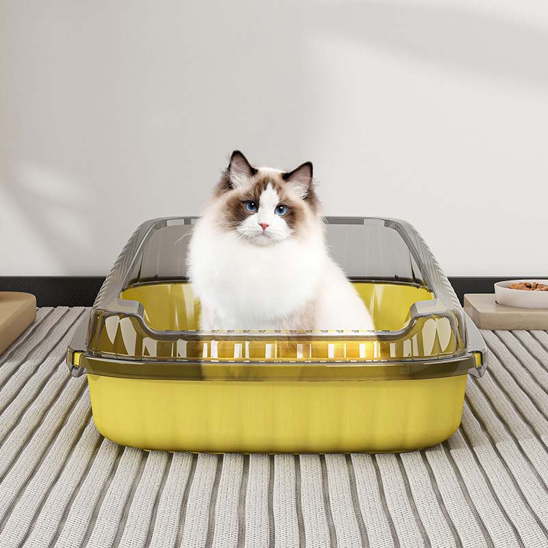 Easy-Clean Open-Design Litter Box