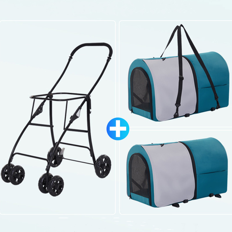 Foldable 4-in-1 Pet Travel Stroller