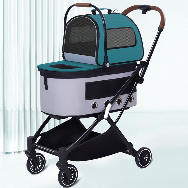 Durable Steel Frame Pet Stroller
