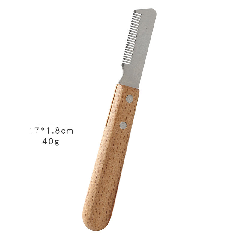 Stainless Steel with Wooden Handle for Thick Coats