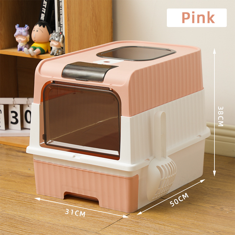 Enclosed Large Capacity Cat Box
