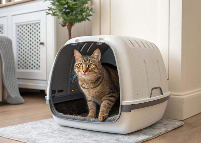 Fully enclosed cat litter box: Creating a comfortable and clean home for pets