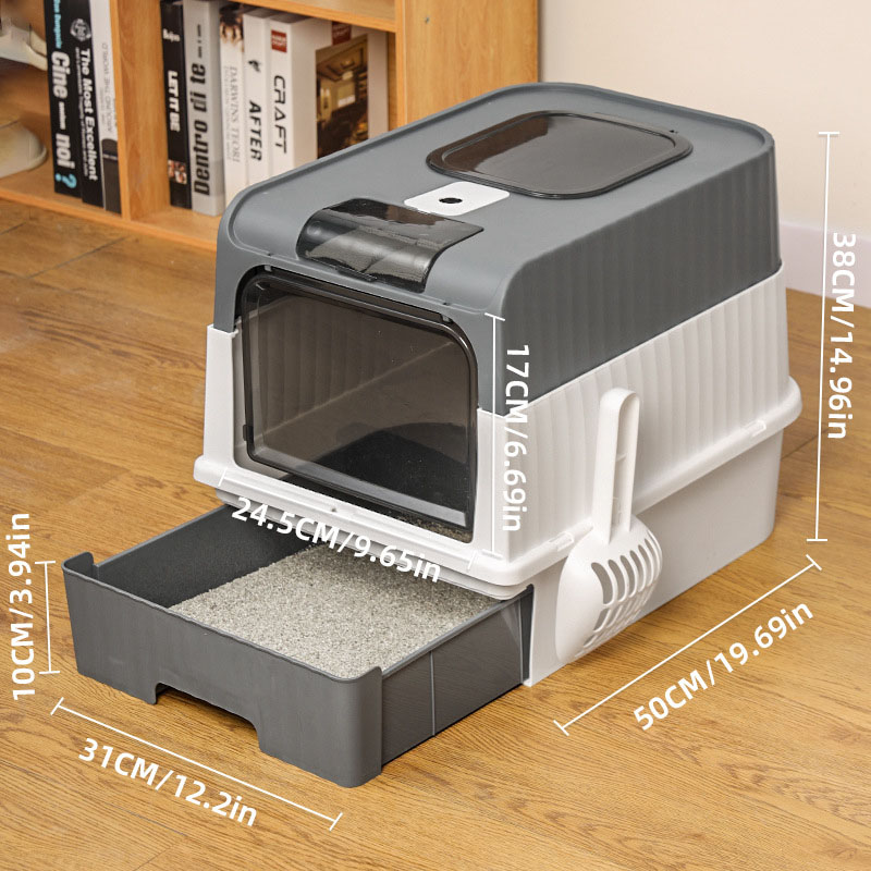 Enclosed Large Capacity Cat Box