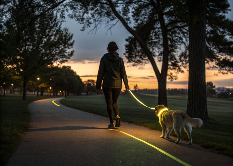 Pet Leash with LED Lights: The Ideal Choice for Nighttime Dog Walking