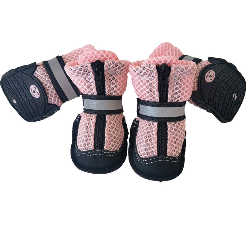 Non-Slip Dog Shoes Reflective Safety Strap