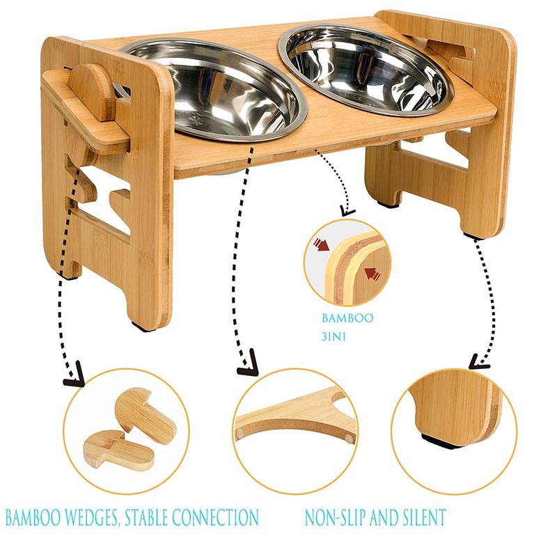Elevated Small Dog Feeding Station