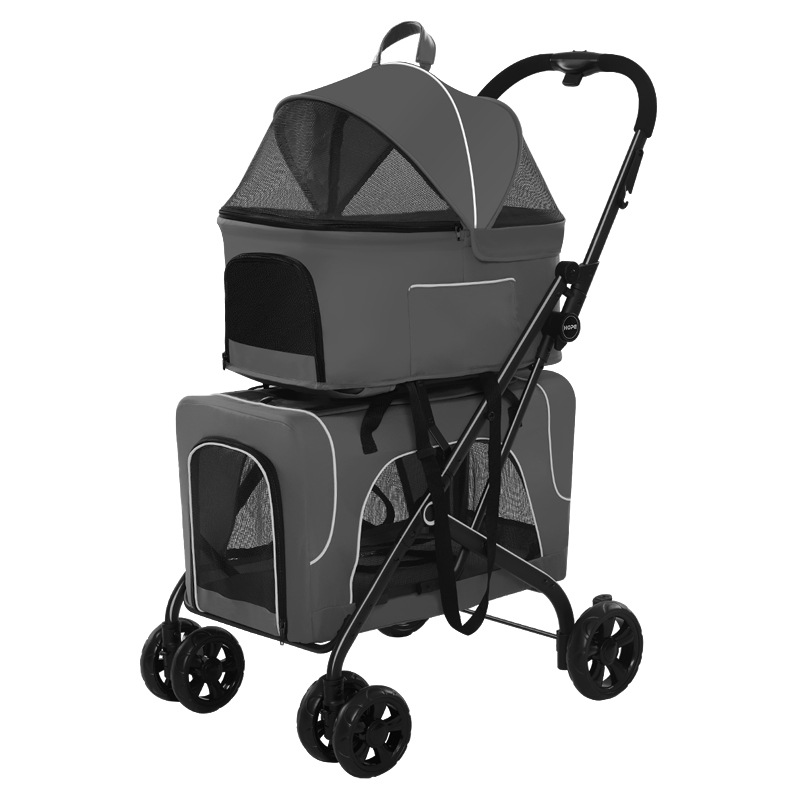 Oxford Fabric Double Layer Pet Stroller