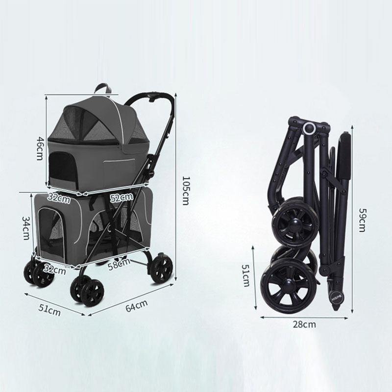 Comfort Safety Zippered Mesh Stroller