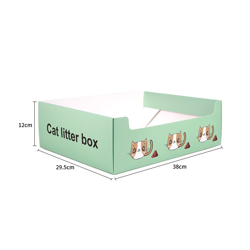 Disposable Cute Pattern Cat Litter Boxes
