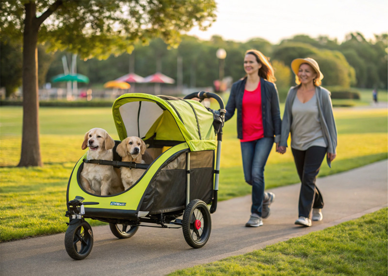 Taking your pet on a trip? This all-terrain pet stroller makes it worry-free and easy