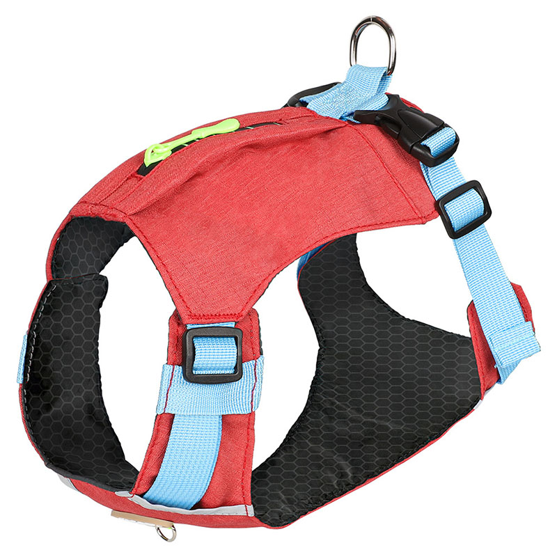 Zipper pocket lightweight pet chest vest