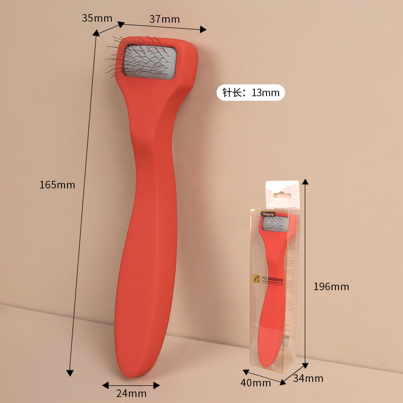 2-in-1 Curved Pin Slicker Brush