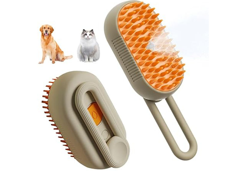 Rechargeable Cat Steam Grooming Comb