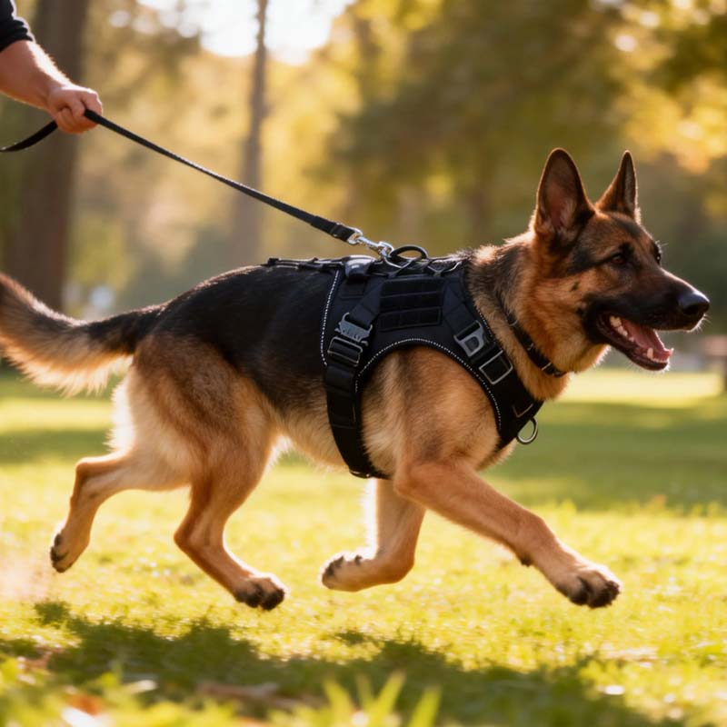 adjustable military style dog harness