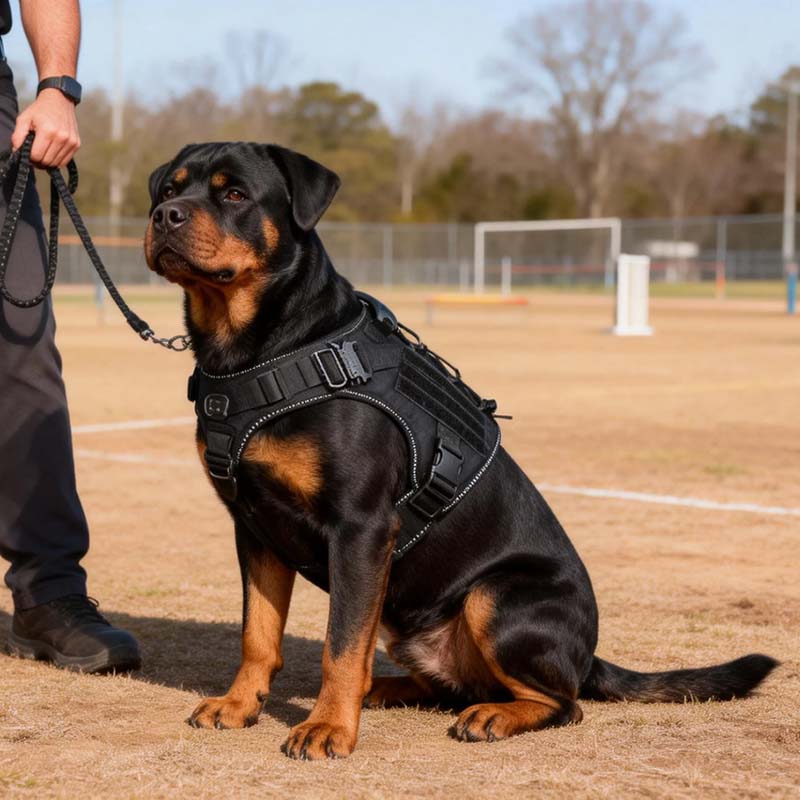 breathable mesh tactical dog harness