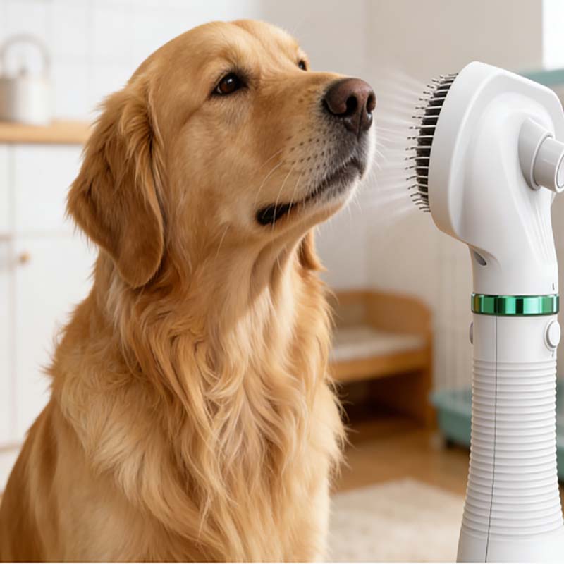 2-in-1 pet dryer and comb