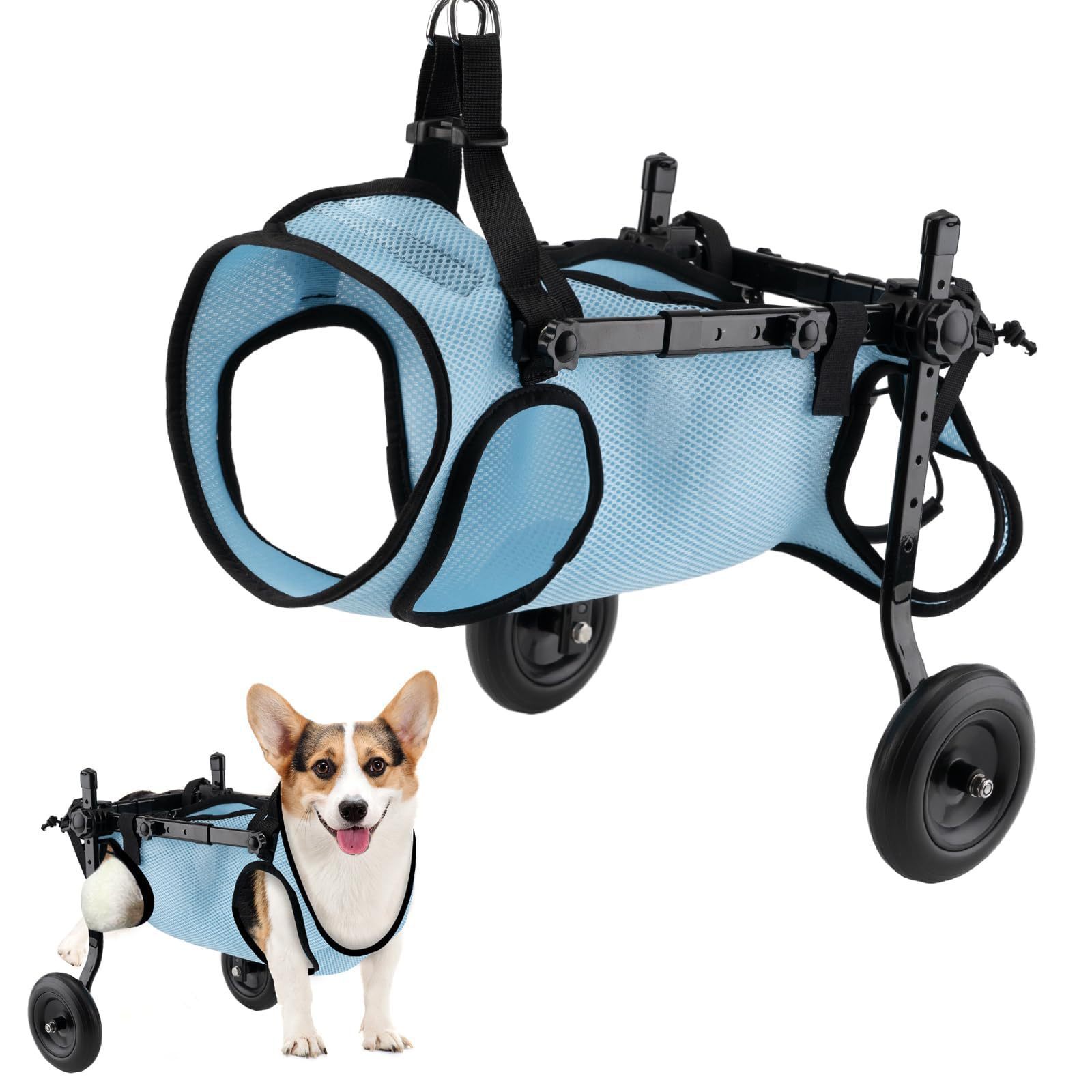 rear leg support pet wheelchair