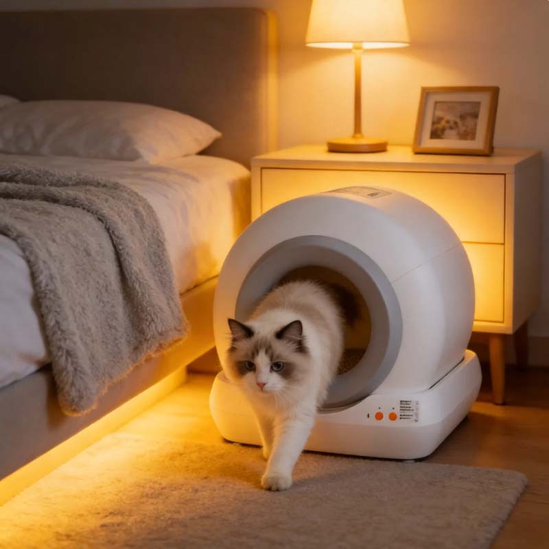 automatic self-cleaning cat toilet
