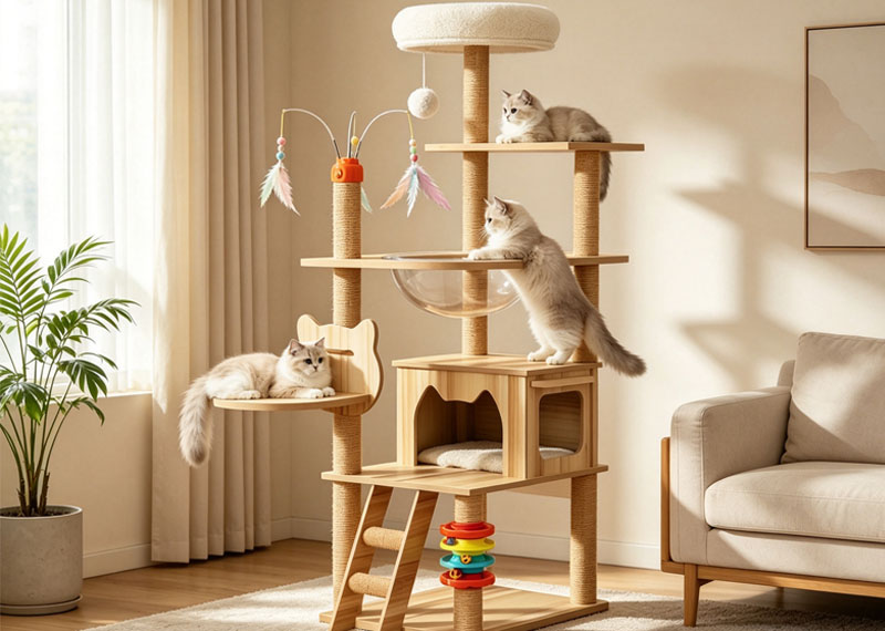 Why Choose Wooden Cat Trees for Your Pet Product Business?
