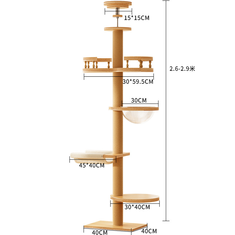 space saving cat climbing tower