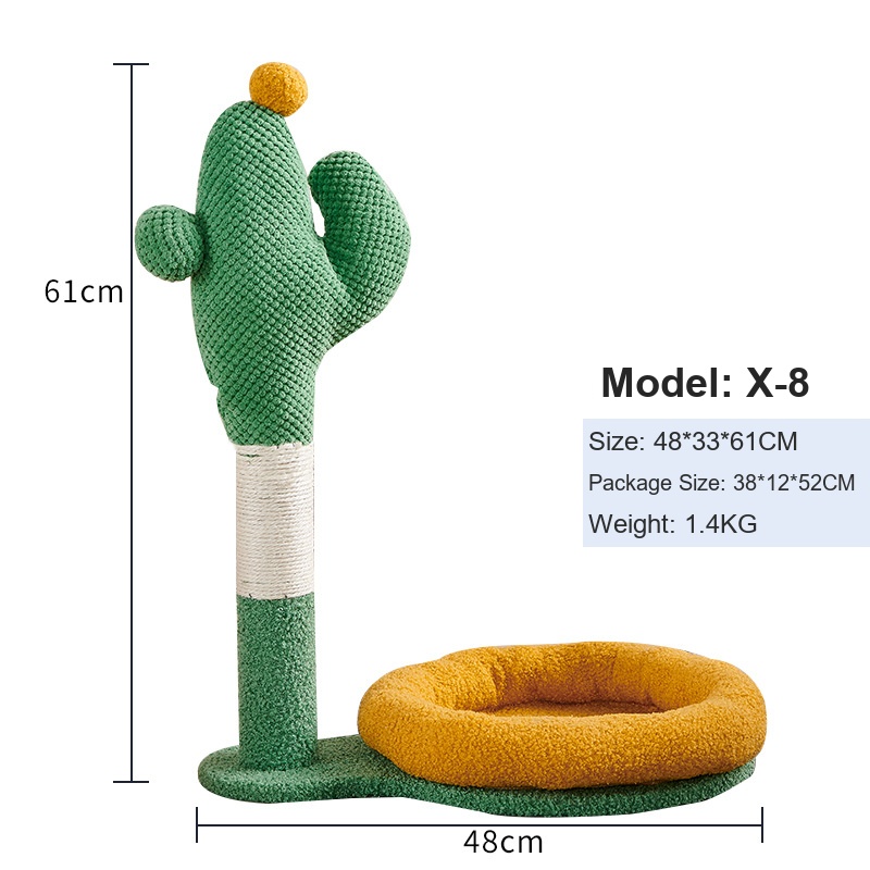 tension mounted cat scratch pole